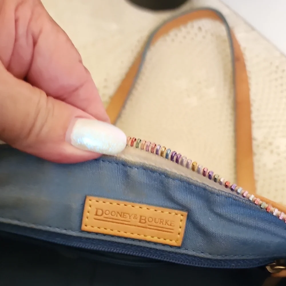 Dooney & Bourke Tan Multicolor Logo Shoulder Bag Set - Picture 9 of 15